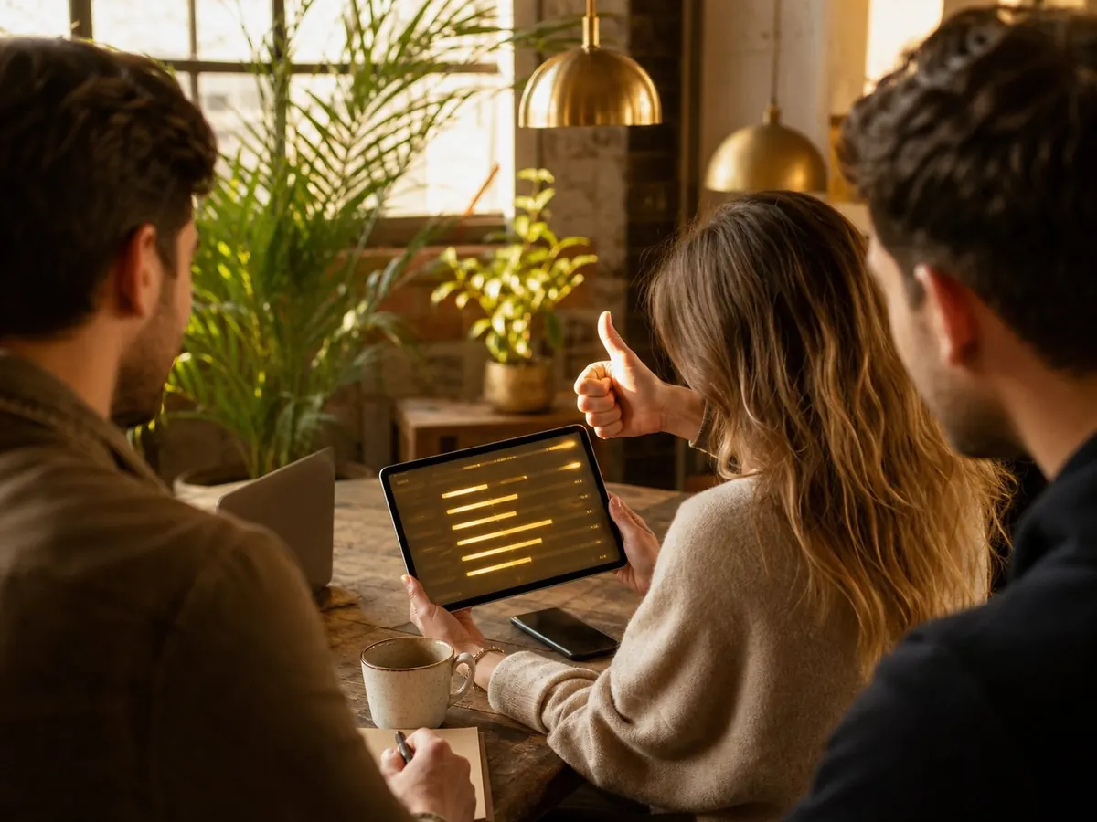 People working through a problem together — the work behind the platform.