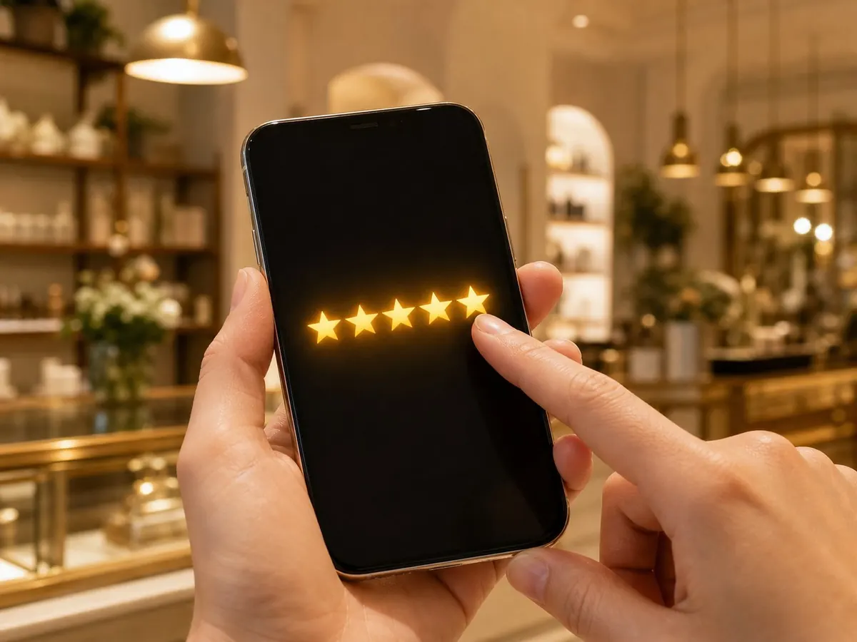 A customer-facing moment after the work is done.